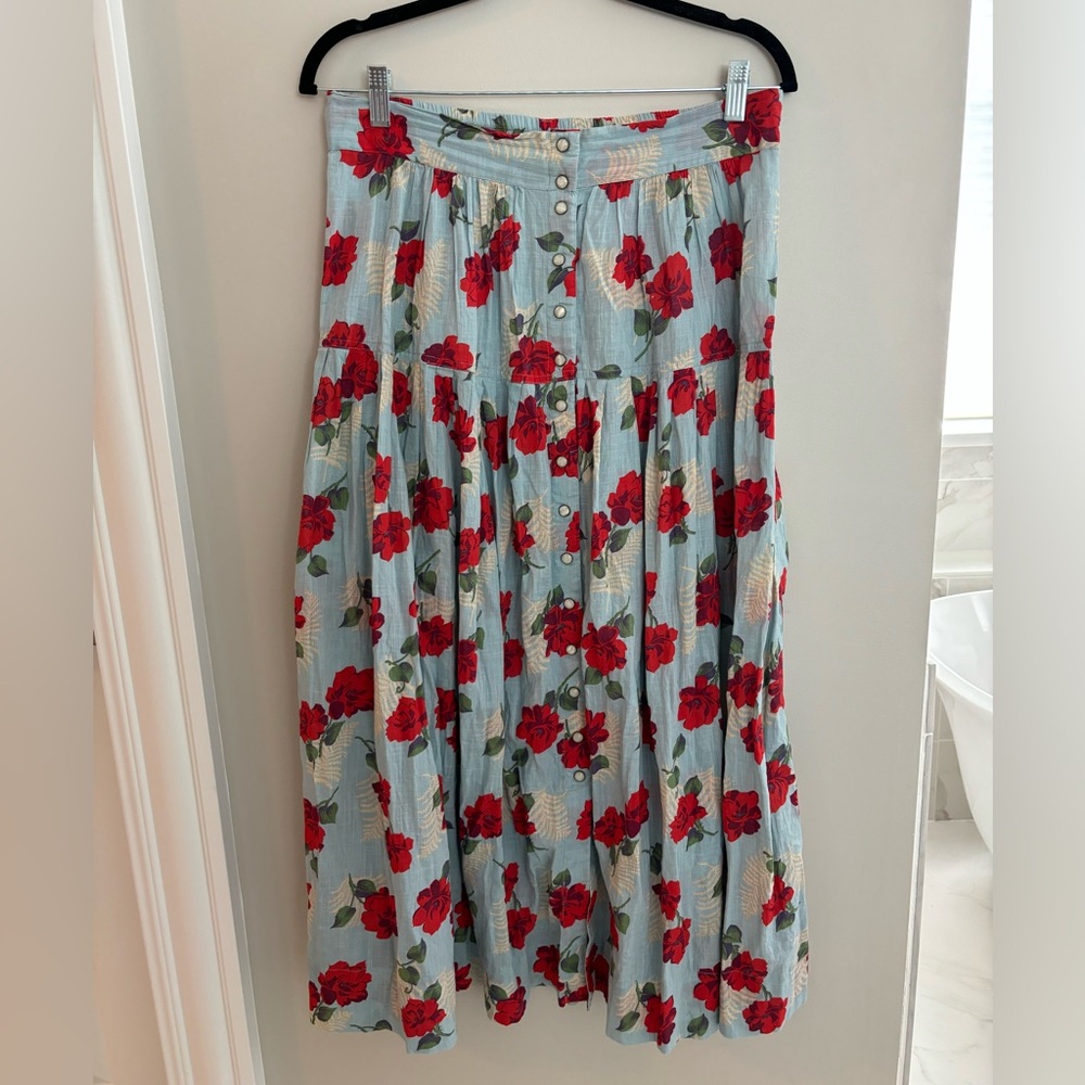 The Great. Highland Western Rose Skirt size 3